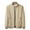 Beige Tops for Men, variant on Men's Jacket Stand Collar Long Sleeve Solid Color Zipper Pockets Baseball Coats Beige L