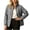 Gray, variant on Women Lightweight Water Resistant Windbreaker Jacket Stand Collar Zip Up with Pockets Casual Outdoor Wear (Wine, 2XL)