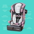 thumbnail image 3 of Baby Trend Hybrid SI 3-in-1 Combination Booster Car Seat, Desert Rose, 3 of 8