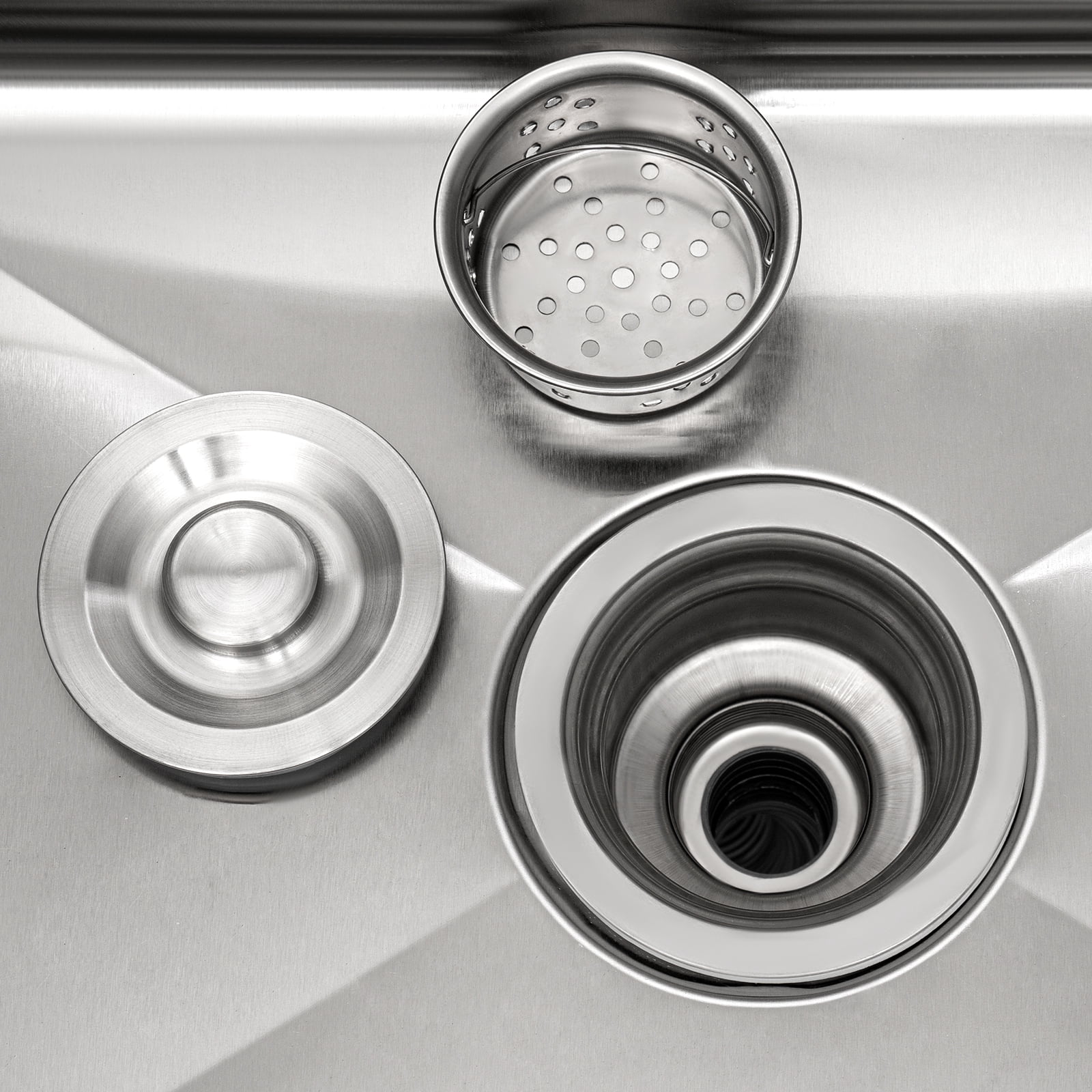 Utility Sink Free Standing Sink, Stainless Steel Sink, Feet Adjustable 0.39-1.18inch Commercial Laundry Sink for Garage, Restaurant