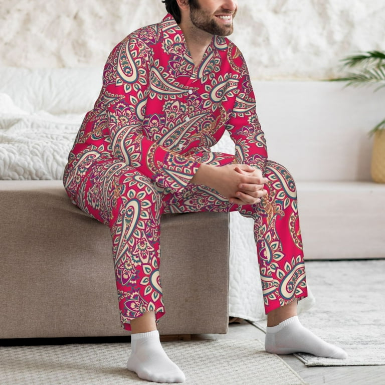 Red button down pajamas hotsell