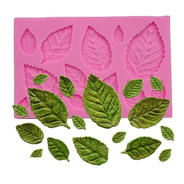 Fondant Mould Flower Rose Leaves Cake Baking Mold Decorating Silicone Lace