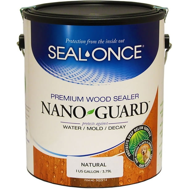 Seal Once 3111 premixed Nano Guard Premium Wood Sealer Natural gallon