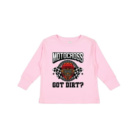

Inktastic Motocross Dirt Biking Got Dirt Gift Toddler Boy or Toddler Girl Long Sleeve T-Shirt
