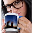 thumbnail image 2 of 3dRose, Pennsylvania, Three Mile Island power plant industry - US39 PSO0015 - Paul Souders, 11oz Two-Tone Blue Mug, 2 of 7