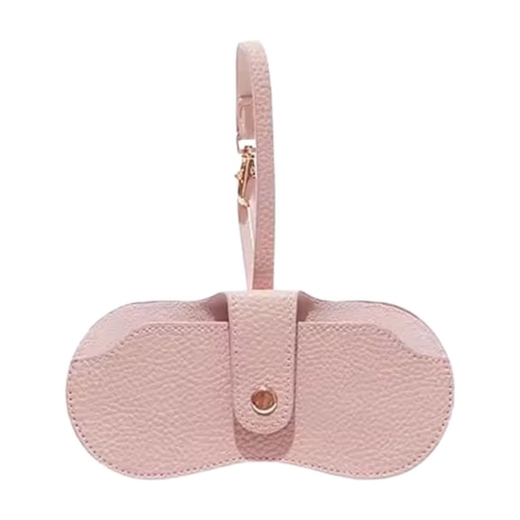 Leodye 1PCS Hard Shell Eyeglasses Case, Portable Clip-on Design, Compact Storage Pouch for Sunglasses Spectacles Travel Car Use -8.3x6.3in