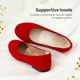 thumbnail image 4 of Zapatos para Niña DREAM PAIRS Slip-On Rojo de Gamuza Talla 2, 4 of 6