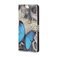 thumbnail image 2 of PU Leather Wallet Case for iPhone 13 with Kickstand Magnetic Closure Card Slots Phone Case, Pattern Printed Slim Elegant Soft TPU Shockproof Flip Folio Cover for iPhone 13 6.1 Inch,Blue Butterfly, 2 of 6