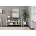 thumbnail image 4 of NewRidge Home Goods 5000-166 2-Tier Low Wooden Bookcase, Washed Grey, 4 of 6