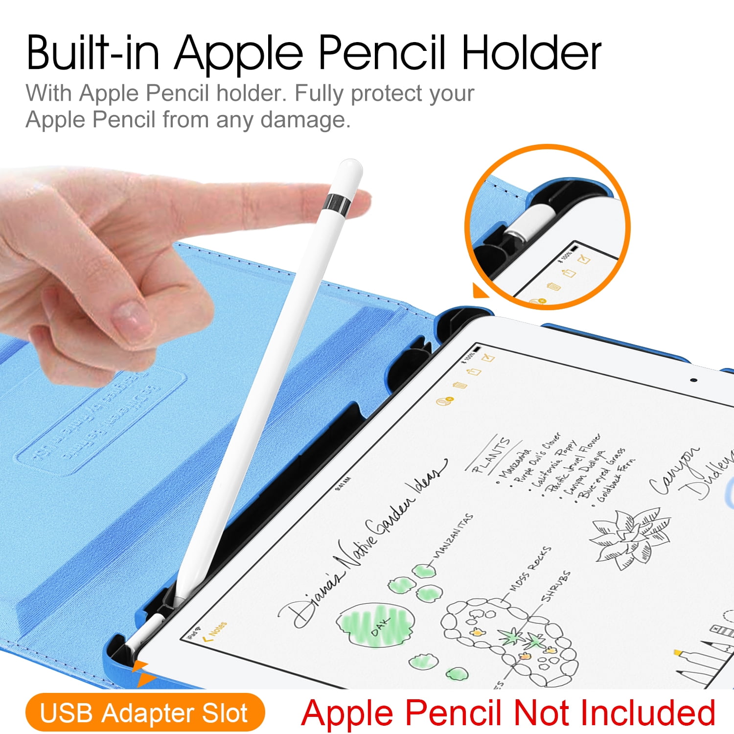 Fintie 360 Rotating Case for 10.2-inch iPad 9th/ 8th/ 7th Generation - Swivel Cover with Pencil Holder for iPad 10.2" (2021/ 2020 / 2019 Model)