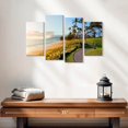 thumbnail image 2 of Elephant Stock Path To Wailea Beach Wall Art - Horizontal Multi Panel Canvas - Living Room Wall Decor - Beach Multi Panel - Green And Blue Decor - 24" x 14", 2 of 4