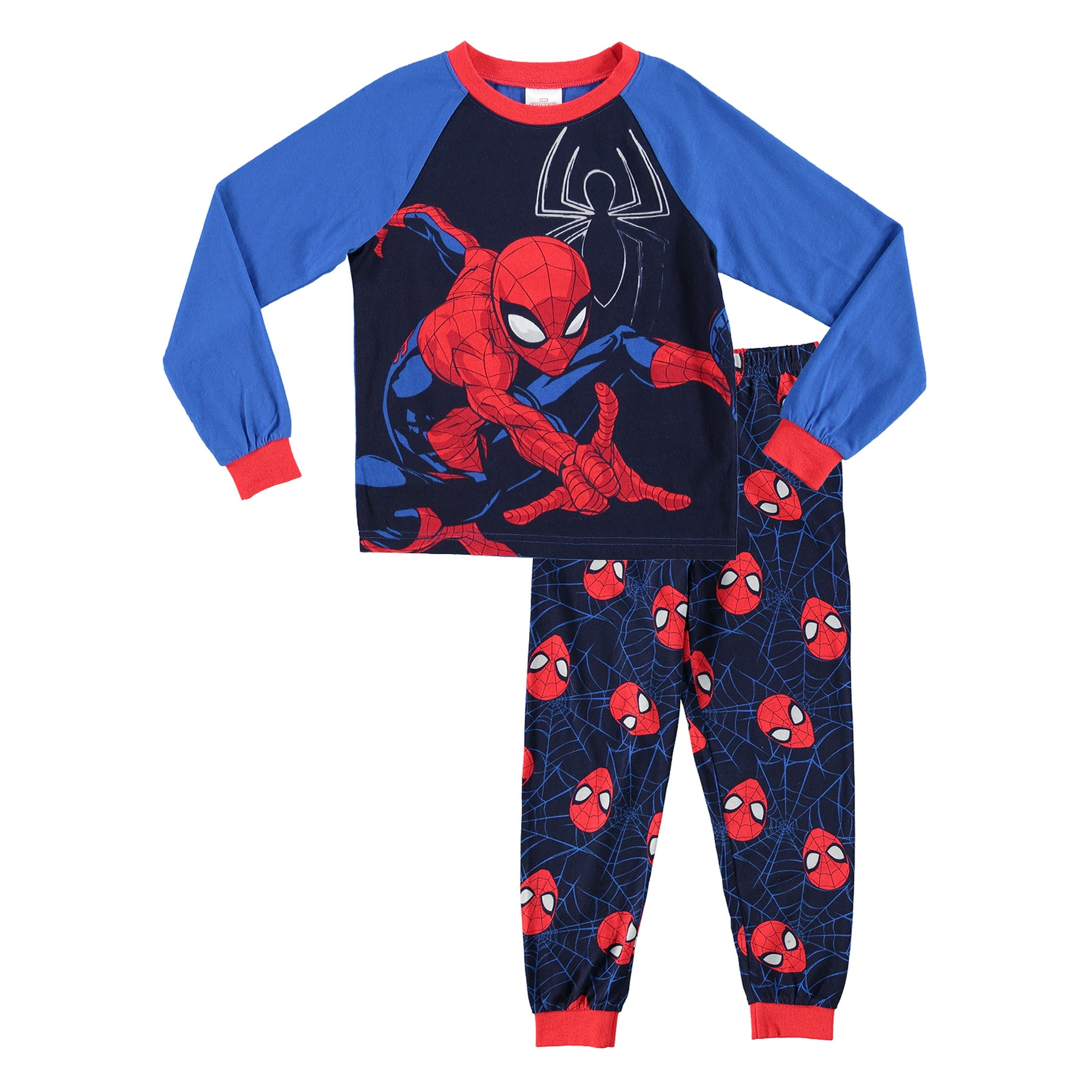 Spider Man Boys Sleepwear Cotton Kids 2 Piece Pajama Set 4 Walmart