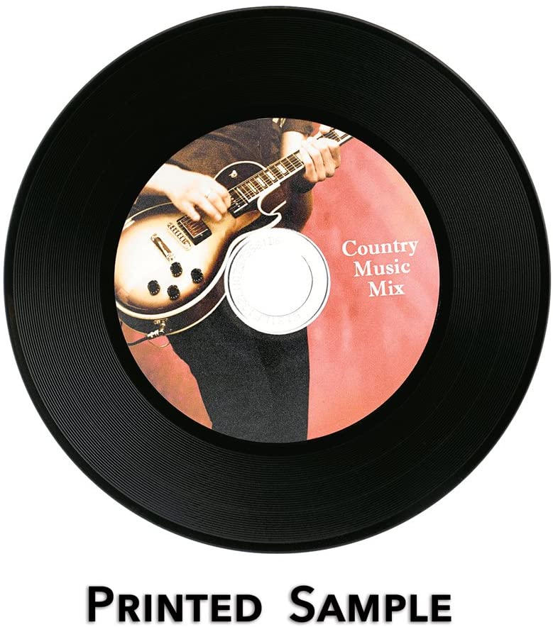 Printable Ink Jet Black Dye Vierge R 80 CDR80 Graphic Express 50x CD Vinyl Imprimable