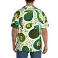 thumbnail image 6 of Picia Green Avocado Men's Linen Shirts Short Sleeve Cuban Beach Shirts Casual Shirts Button Down Shirt for Men Beach Summer Wedding Shirt-XX-Large, 6 of 7