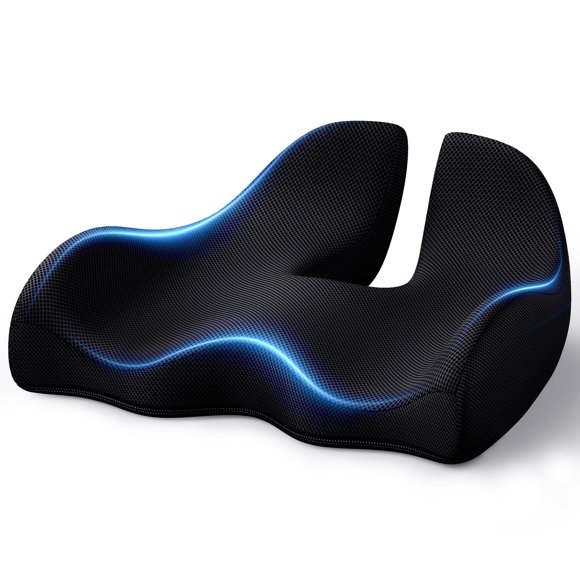 Cojín de asiento Benazcap de espuma viscoelástica para aliviar el dolor de coxis
