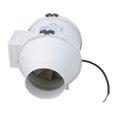 thumbnail image 3 of Ventilador de conducto de 4 pulgadas, soplador de aire de flujo oblicuo de escape 156Pa 2200RPM 198 m³/h(117CFM) 26/35W 110V, 3 of 8