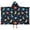 Dark Blue Dinosaurs, variant on Dark Blue Dinosaurs Space Pattern Hooded Bath Towel,50"x30" for Ages 3 To 12 Kids, Quick Dry Lightweight Soft Microfiber Hood Beach Towel Cover Up for Kids