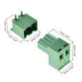 thumbnail image 3 of Unique Bargains 2-Pin 5.08mm Pitch Right Angle PCB Screw Terminal Block Connector 5Sets, 3 of 6