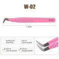 thumbnail image 1 of Natuhana Pinces Rouges Roses Pinces en Acier Inoxydable Haute Précision Anti-Statique pour Extensions de Cils Maquillage, 1 of 5