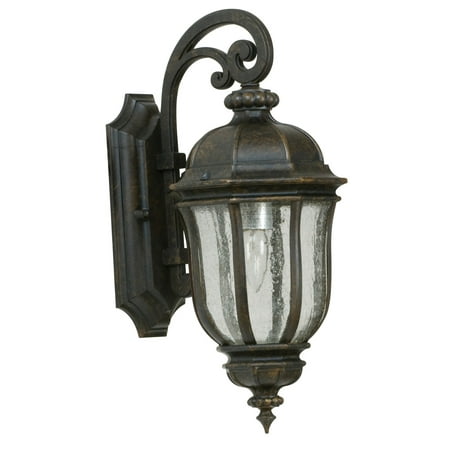 1 Light 8 Cast - Wall Sconces 1 Light Fixtures With Peruvian Bronze Finish Die Cast Aluminum Material Medium 8