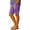 Purple#beach shorts for women, variant on DDAPJ pyju Cotton Linen Capri Pants for Women 2026 Knee Length Summer Capris Straight Leg Loose Beach Bermuda Shorts with Pockets Dark Gray M