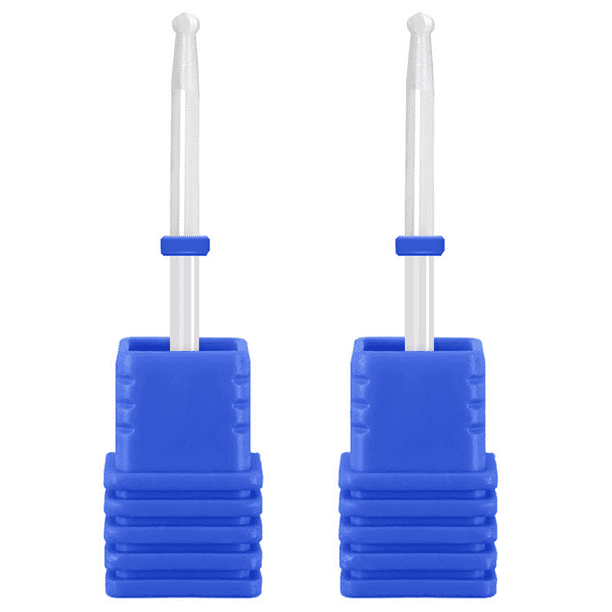 Brocas de cerámica para uñas, brocas grandes para cutículas, brocas eléctricas para manicura y pedicura, herramientas para pulir uñas MFZFUKR CPB-DE-LYY304-12