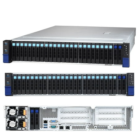 Tyan Transport SX TS65A-B8036 B8036T65AV4E24HR 2U1S 4 SATA   24 NVMe Hybrid Storage Server - AMD EPY 7002/7003