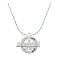 thumbnail image 1 of Delight Jewelry Silvertone Basketball Mom Joy Ring Charm Necklace, 18", 1 of 4