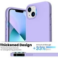 thumbnail image 2 of Entronix Silicone Case Compatible with iPhone 13 Mini, Protective Cover, Purple, 2 of 6