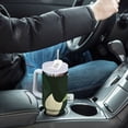 thumbnail image 4 of Yayeee 40oz Stainless Steel Tumbler with Straw and Handle Double-Wall Insulated Travel Water Bottle, Black Abstract, 4 of 8
