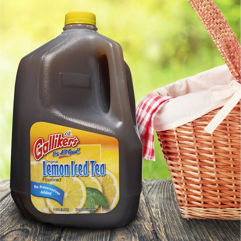 Galliker's Original Lemon Iced Tea Gallon - Premium Bottled