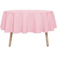 thumbnail image 1 of LAICAIW Round Tablecloth-60 Inch-Water Resistant Spill Proof Washable Polyester Table Cloth Decorative Fabric Table Cover for Dining Table, Buffet Parties and Camping, Pink, 1 of 7
