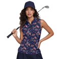 thumbnail image 6 of HUIACONG Women's Golf Shirt with Patriotic Eagle Flag Print, Polyester Fabric Athletic Shirt for Outdoor Golf and 4th of July Activities, 6 of 7