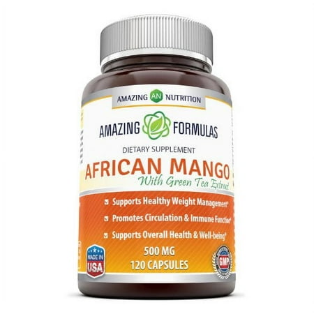 Amazing Formulas African Mango with Green Tea Extract 500 Mg 120 VCaps