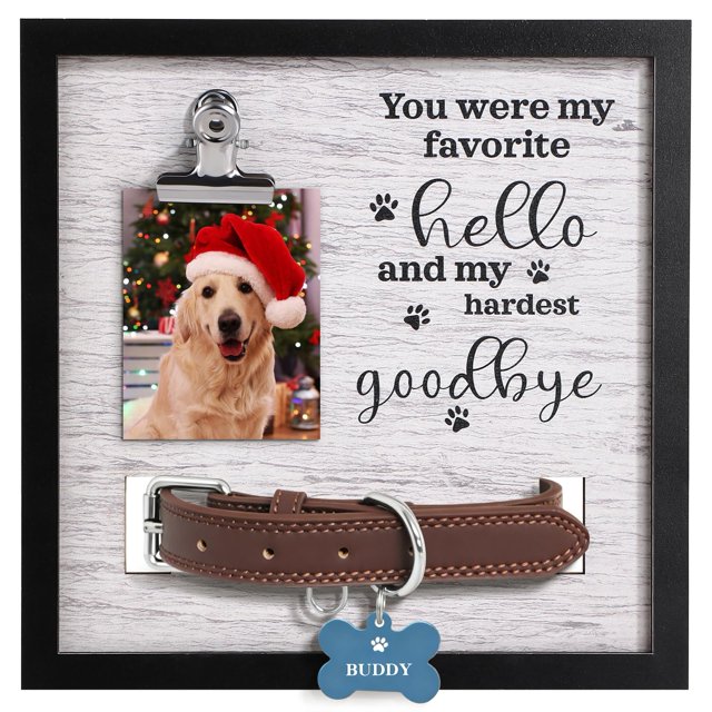 Marco conmemorativo para mascotas SGUVK, regalo de solidaridad con la pérdida de un perro, madera, 9