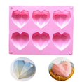 thumbnail image 1 of 1 Uds. Molde de silicona con forma de corazón de 6 cavidades para pasteles, Mousse, repostería, herramientas para hornear, forma para jabón, aspecto exquisito, 1 of 5