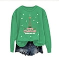 thumbnail image 2 of EGNMCR Sweatshirts à Capuche pour Femmes, Sweatshirts pour Femmes, Hoodie Décontracté à Manches Longues de Noël Mode Décontractée à Manches Longues Col Rond Imprimé Sweatshirts Blouse pour Femmes, 2 of 4