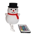 thumbnail image 1 of Luces de noche con forma de muñeco de nieve, luz de noche para guardería, lámpara de escritorio con iluminación recargable por USB y regulable, luz de Negro, 1 of 9
