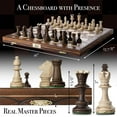 thumbnail image 2 of Wegiel Handmade Junior European International Chess Set - 16 Inch Luxury Wooden Chess Set for Adults, Premium Beech and Birch Wood, 2 of 7