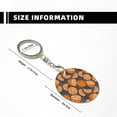 thumbnail image 3 of Naloa Various Oranges Print Round Keychain Keychain Key Ring, Key Tag, Key Chain Bulk for Gift Accessories (Round), 3 of 7