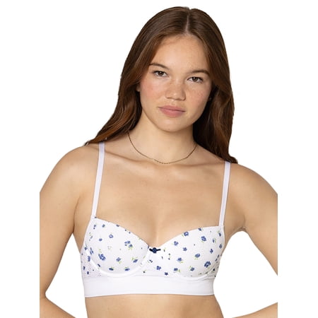 fresh collection by Fruit of the Loom Women's Seamless Pointelle Lightly Lined Bra