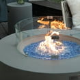 thumbnail image 6 of Elementi Plus Glass Wind Screen Outdoor Firepit Bowl Wind Guard Round Clear Fire Pit Glass Guard Fireplace Screen Tempered Glass Wind Shield Firepit Accessories - 25.4 x 25.4 Inches, 6 of 8