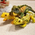 thumbnail image 4 of 18 Inch Realistic Lizard Plush Toy Chameleon Stuffed Animal Soft Huggable Wildlife Cuddly Companion Premium Soft Fabric Decorative Doll for Kids Gift Idea, 4 of 6