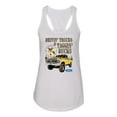 thumbnail image 2 of Wild Bobby, Driving Trucks and Taggin Bucks Retro Ford F150 Hunting, Cars and Trucks, Women Racerback Tank Top, White, X-Large, 2 of 4