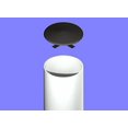 thumbnail image 4 of Capuchon de Poteau Lumineux Rond 3-1/2 Pouces - Plastique Noir, 4 of 9