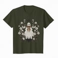 thumbnail image 4 of Towmus Halloween Womens Funny Short Sleeve Crew Neck Thanksgiving Fall T-Shirts Graphic Tee Tops, 4 of 6