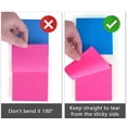 thumbnail image 2 of Notas Adhesivas Neon Tipo Post-it 500 Hojas 7.2x7.2cm Block esquí esquí Gafas de esquí, 2 of 5