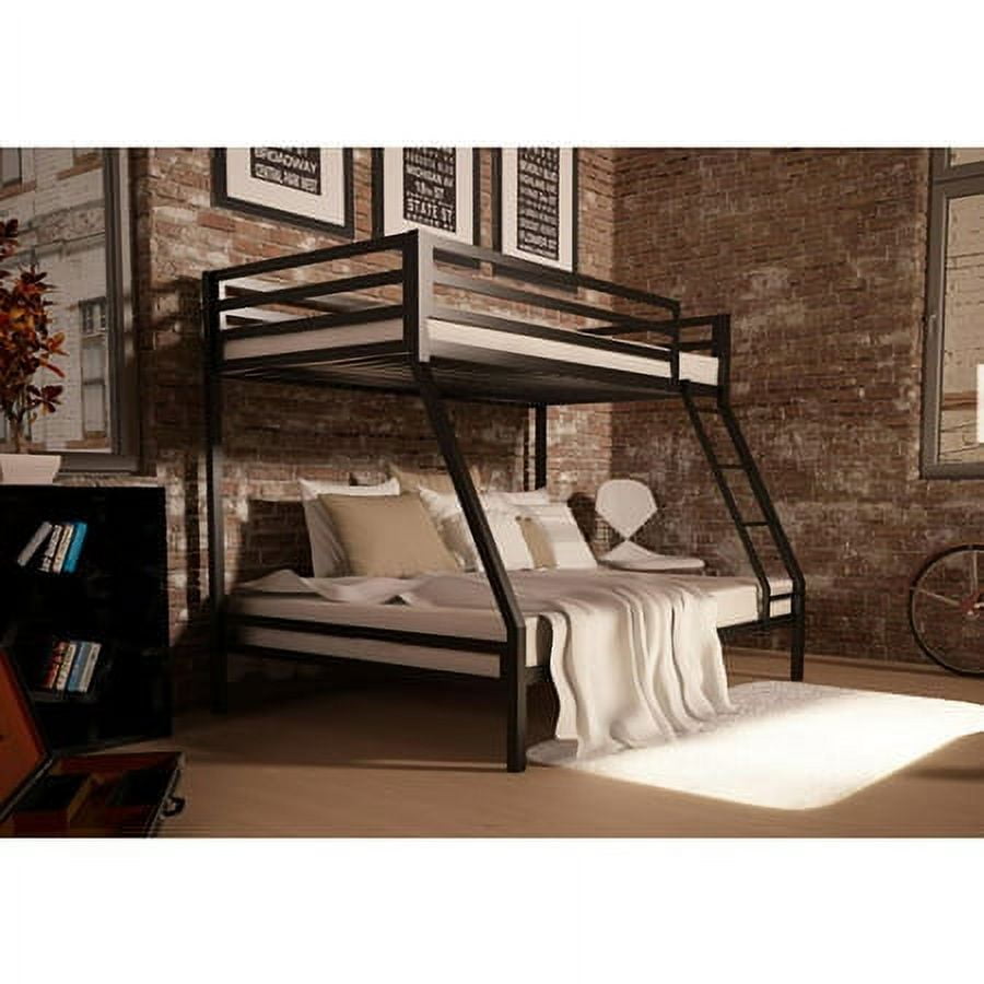 Mainstays Premium Twin over Full Metal Bunk Bed Black Walmart