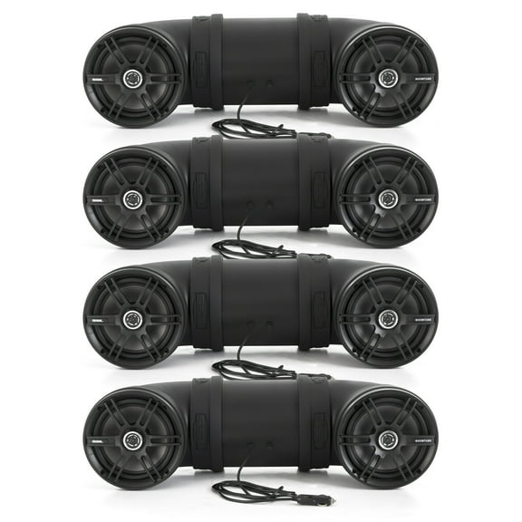 Soundstorm Dual 8" 700W ATV/Marine Amplified Tube Speaker, BTB8  (4 Pack)