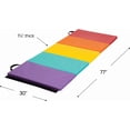 thumbnail image 2 of Kids Tumbling Mat, 5-Panel Thick Foldable Exercise Mat for Gymnastics Yoga Pilates, 2 of 7